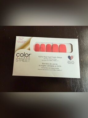 Color Street Caribbean Coral Nail Polish Strips